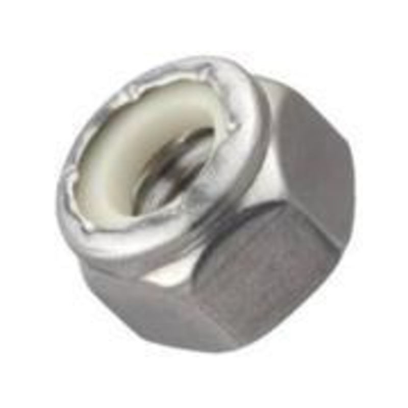 Hillman #10-32 Stainless Steel SAE Nylon Lock Nut 100 Pk