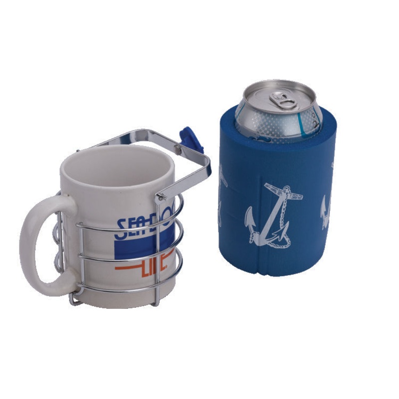 Sea Dog Cup Holder (Swivel)|Chromed Brass