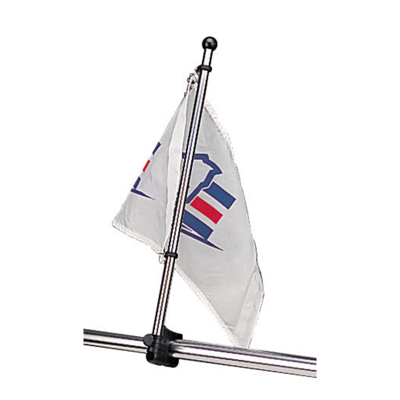 Sea Dog Flagpole (Rail Mount)|17"|Stainless Steel