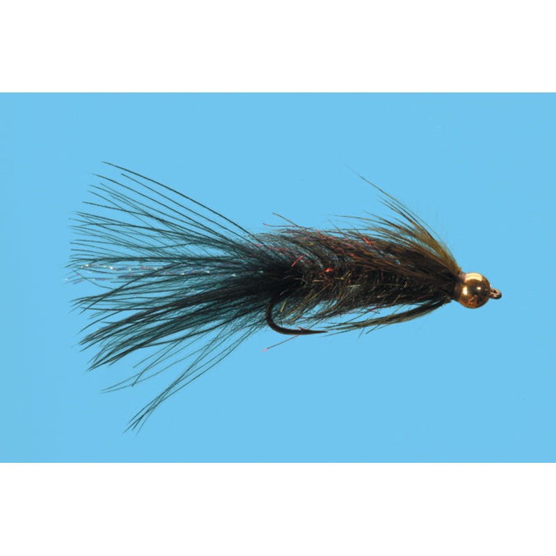 Solitude Bead Head Mini Leech|Black|8