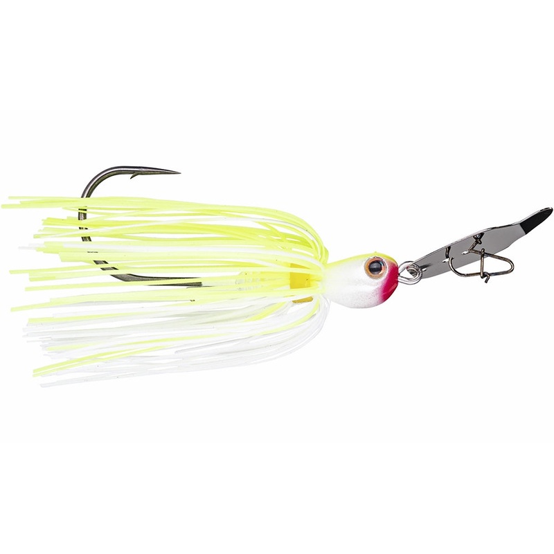 Strike King Thunder Cricket Bladed Jig - 1/2oz - Chartreuse/White