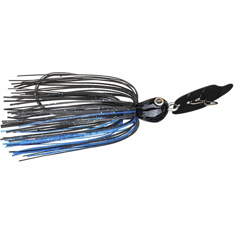 TCVSJ12-2 0.5 Oz Thunder Cricket Vibrating Swim Jig Fishing Lure Black & Blue