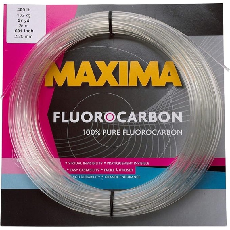 Maxima Fluorocarbon Leader Coil 27 Yards 100 Pound