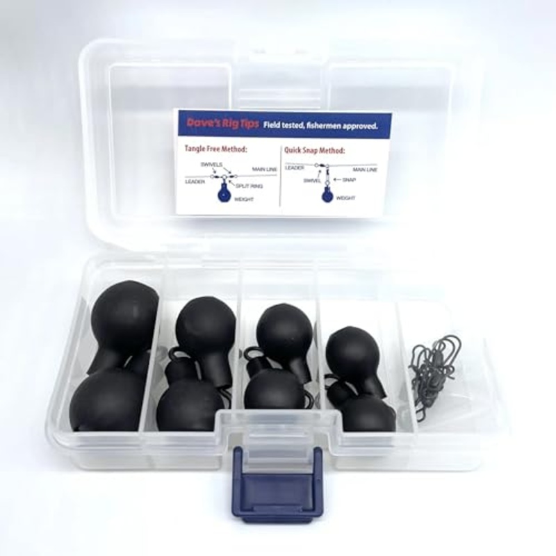 DaveS Salmon Pack | 12 Piece Steel Round Fishing Weights