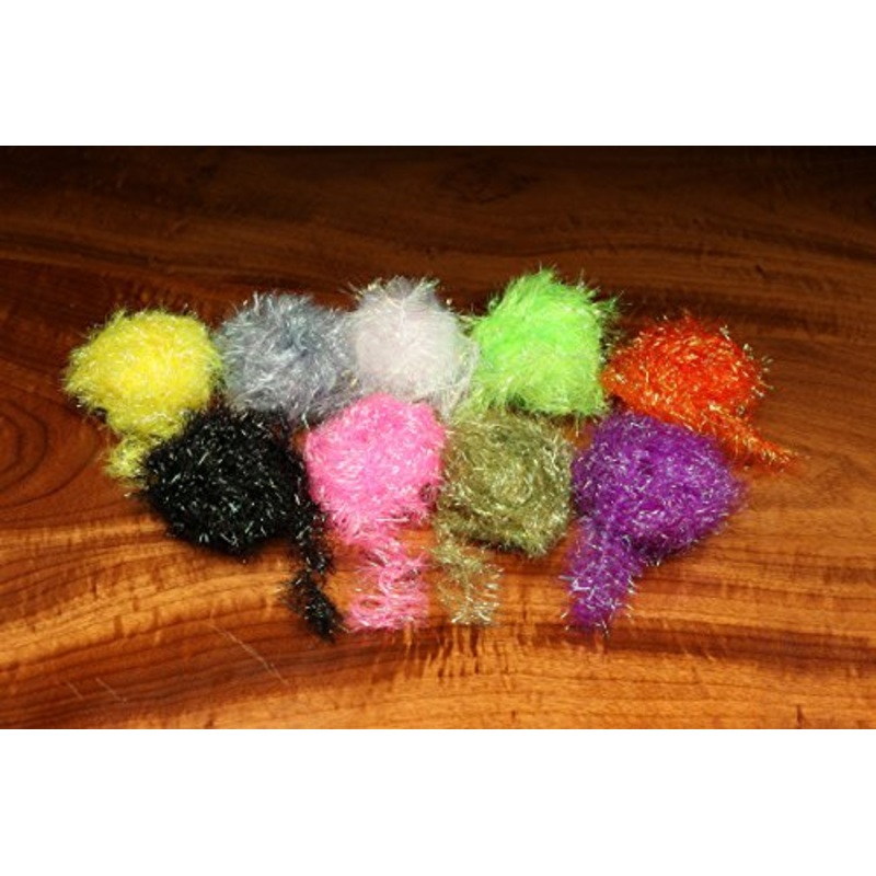 Hareline Dubbing Chocklett'S Filler Flash ::: Fly Tying Material (Olive)