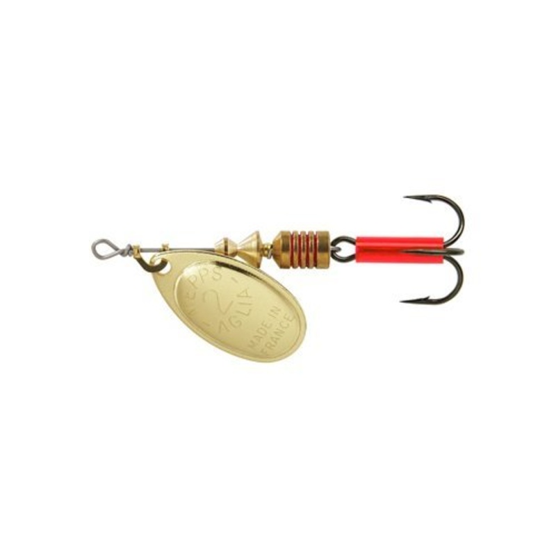 Mepps Aglia Plain Inline Spinner 1/4 Oz Gold