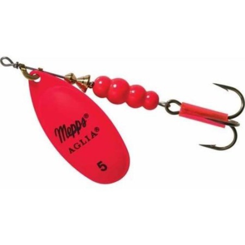 Mepps Aglia Plain Treble Fishing Lure Hot Pink 1/2 Oz - B5 Hp