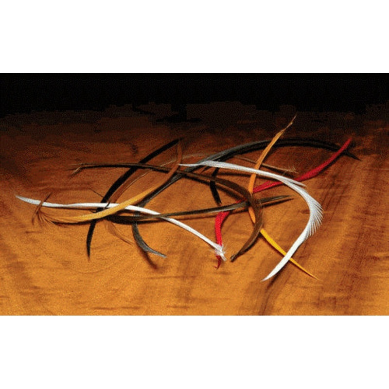 Stripped Goose Biots - White - Fly Fishing