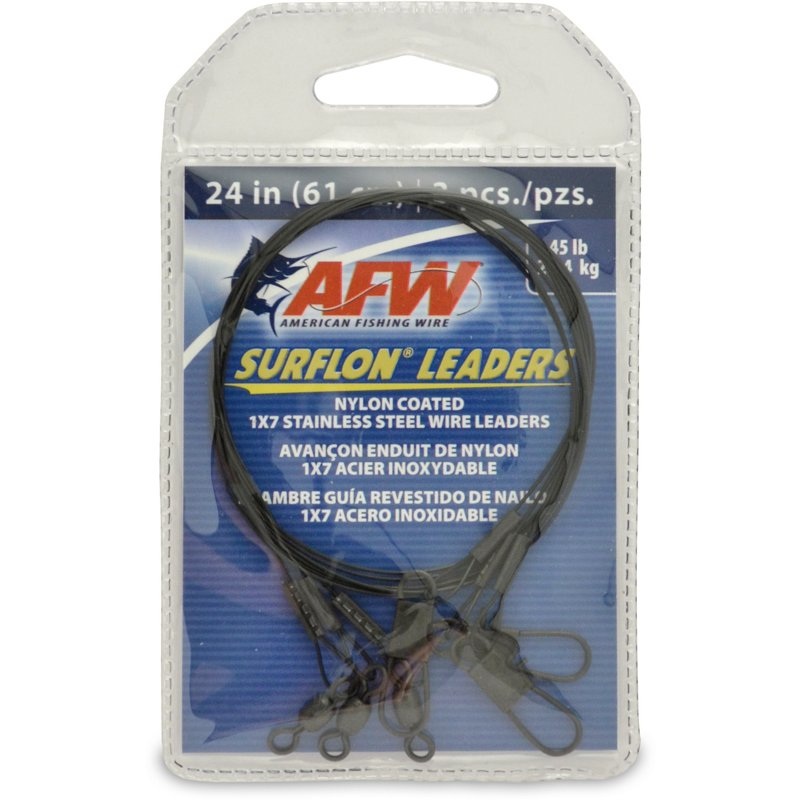 American Fishing Wire Surflon Leader Wires 3-Pack 45 Lbs - Salt Wtr Trollng Bait At Academy Sports