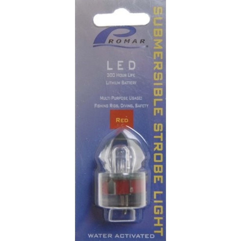 Submersible Strobe Light Water Activated Led 300Hr Red