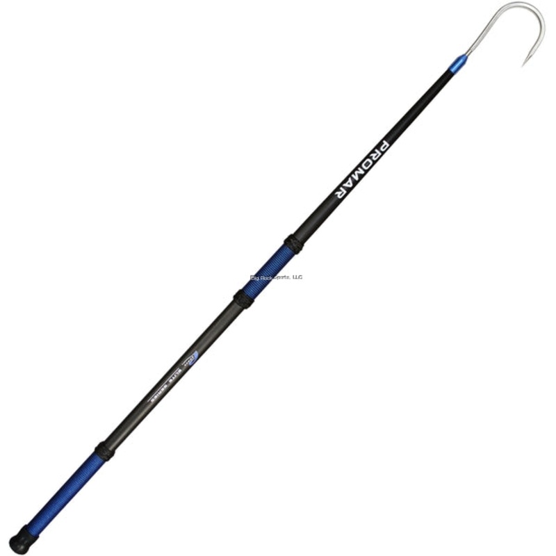 Elite Series Carbon Fiber Gaff 4Ft 3 Hook 316 Stainless Steel Floating