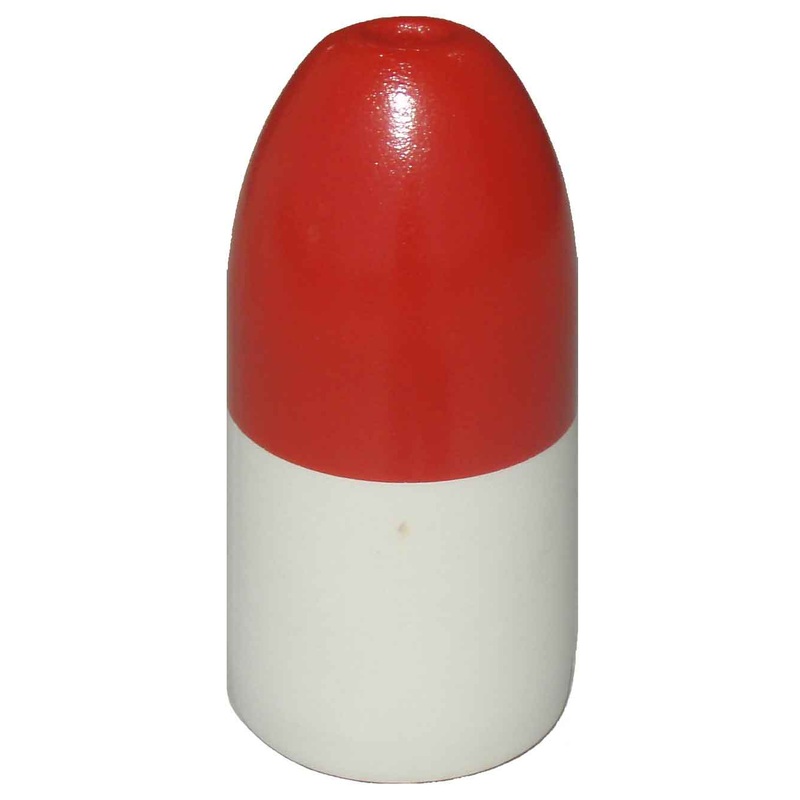 Promar PVC Fishing Bullet Float Size 11 in. X 5 in. Red and White