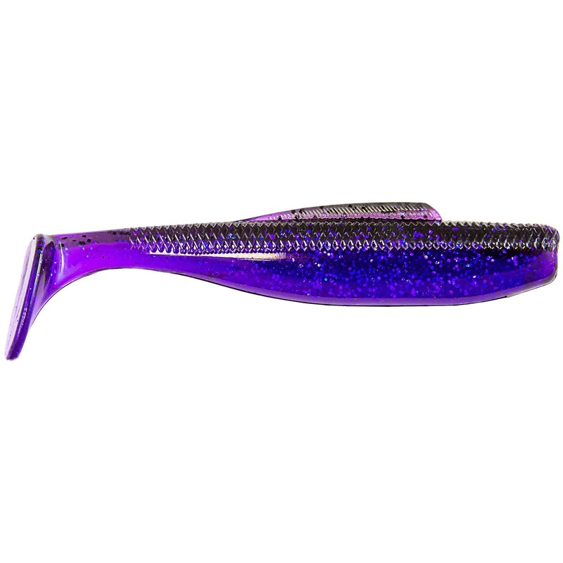 Elaztech Diezel Minnowz Swimbait 5 Purple Demon 4PK
