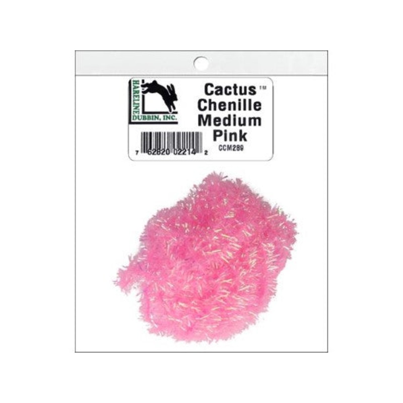 Hareline Dubbin Cactus Chenille | Pink; Medium