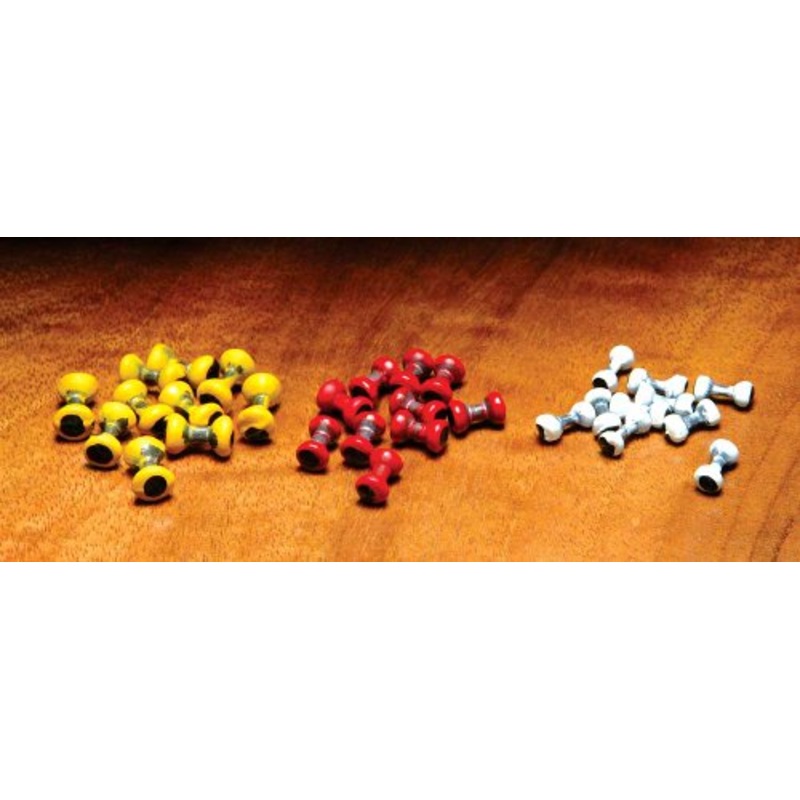 Hareline Lead Dumbbell Eyes Medium Plain