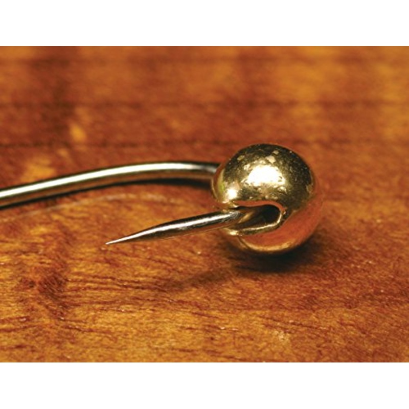 Slotted Tungsten Beads - 1/8 in. / 3.3 Mm - Gold