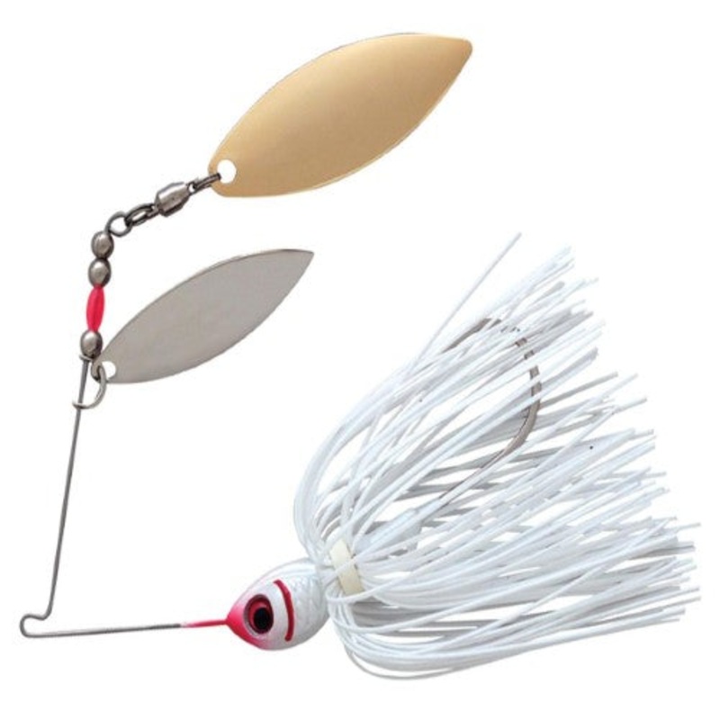 BYBW12-615 Booyah Double Willow Spinner Bait 0.5 Oz. - Snow White