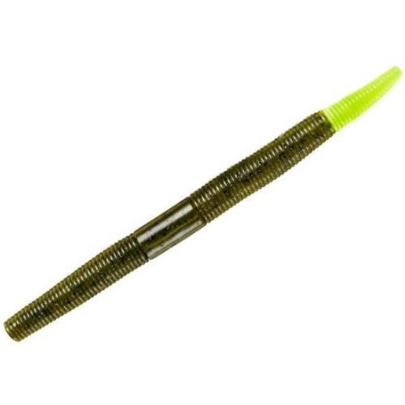 YUM Baits 5 Dinger Chartreuse Pumpkin Carolina Fishing Lure