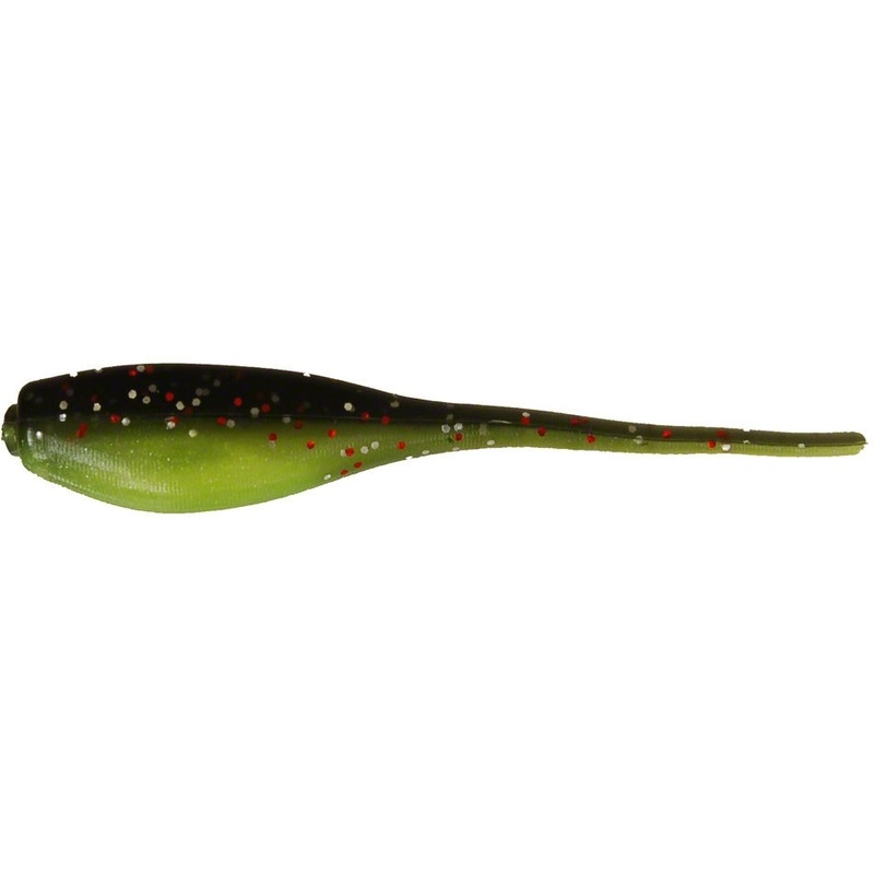 Bobby Garland Baby Shad Soft Plastic Lure Licorice Chartreuse Pearl