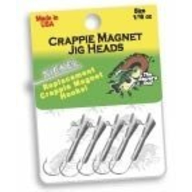 Leland's Crappie Magnet Replacement Jig Heads Nickel