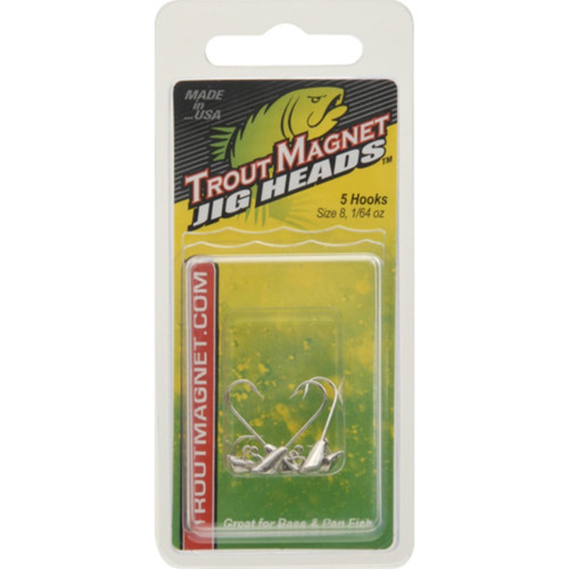 Leland's Trout Magnet Replacement Jig Heads - 5 Piece Pack Nickel