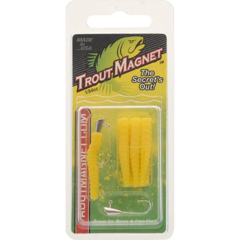 Leland Trout Magnet Replacement Jig Heads - 9 Piece Pack Yellow