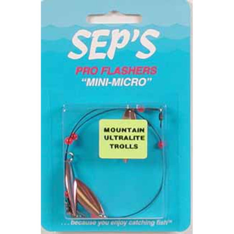 Sep's Pro Flasher Mini Micro Willow Leaf Trolling Blade Copper