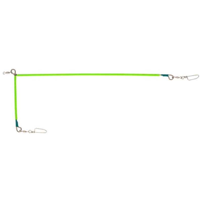 Beau Mac Halibut Spreader Bar - 12 X 6 - Glow Chartreuse