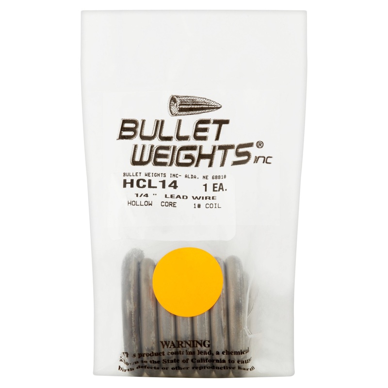 Bullet Weights Hollow Core Lead Wire 1/4 in. Dia. 1 Lb. Roll ZZZ