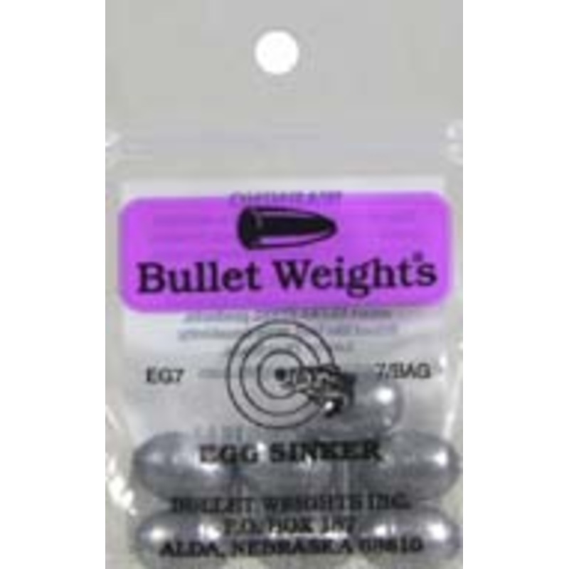 Egg Sinker Sz12Oz Ziplock 7Bg