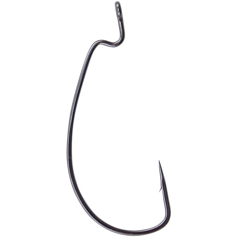 Gamakatsu - Spro G58415 Worm Hook Ewg X-Wide Black Offset - 5-0