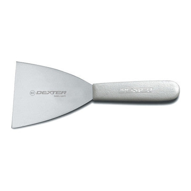 XXB Dexter Russell 19833 - Griddle Scraper High Carbon Steel White Handle 4L