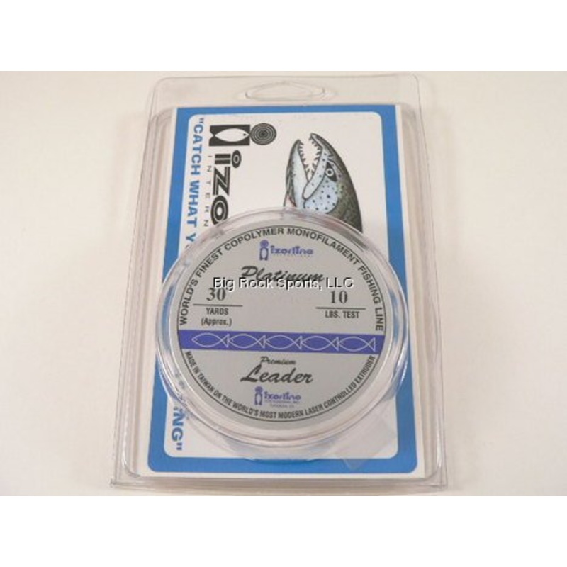 Izorline 22849 Platinum Mono Leader Spool 10-Pounds by 30-Yards Clear