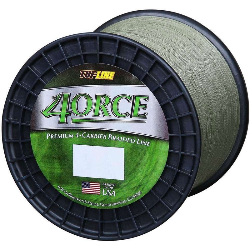 TUF-LINE 4ORCE Braid - Green - 2500 Yd. (40 Lb. - 65 Lb.) 50 Lb.