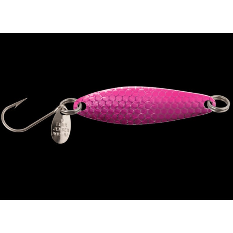 Luhr Jensen Needlefish Trolling Spoon - 1-1/2' - Purple Pink Hot Scale UV ZZZ