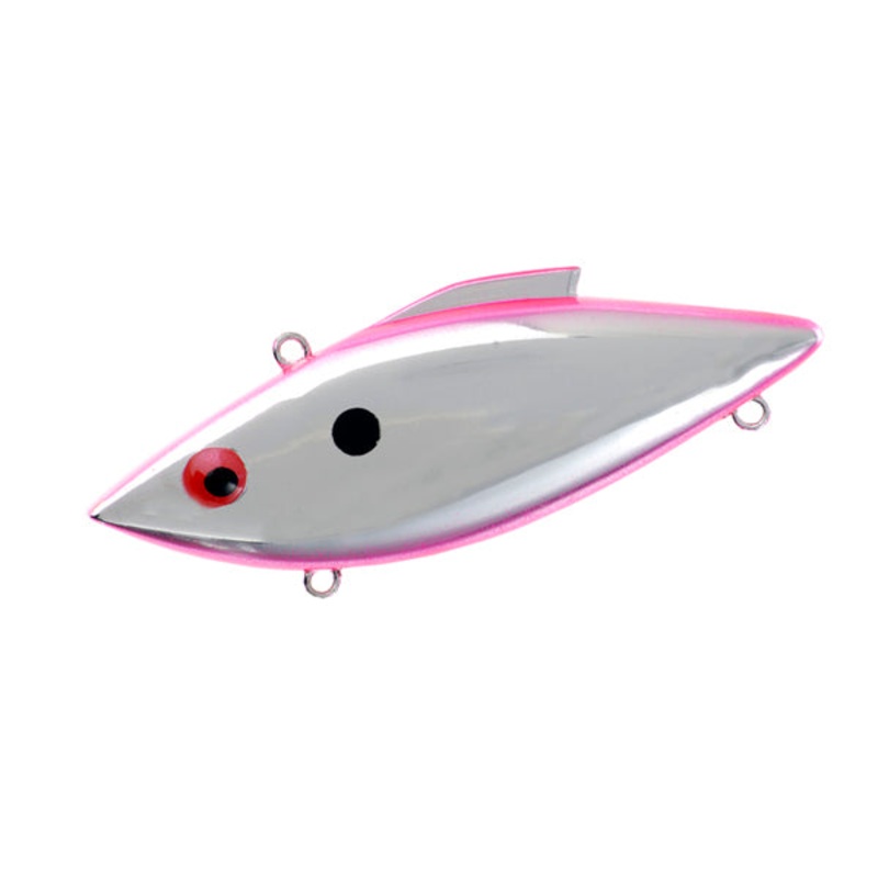 Rat-L-Trap Fishing Lure Chrome & Pink Back 1/8 Oz.