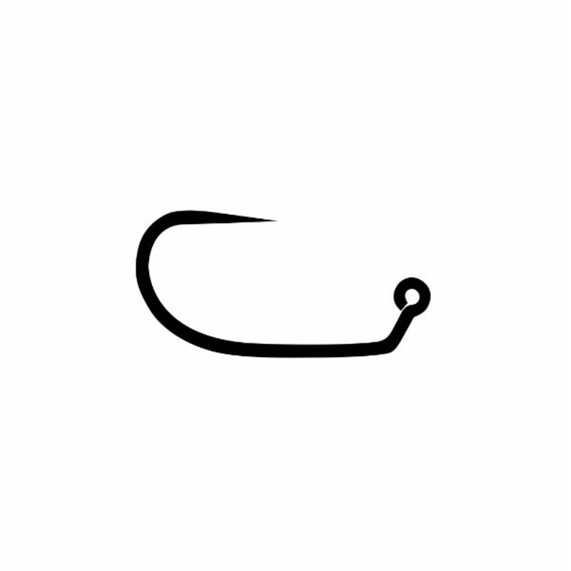 Tiemco 403BLJ Barbless Fly Hook - Black - 8