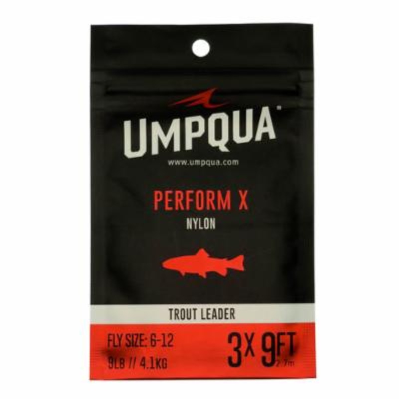 Umpqua Perform X Trout Leader - 7.5ft - 0x