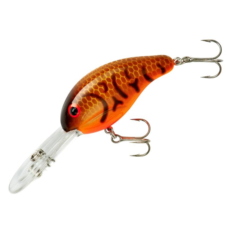 B300-04 Bandit Double Deep Diver 0.25 - Crawfish-Orange Belly