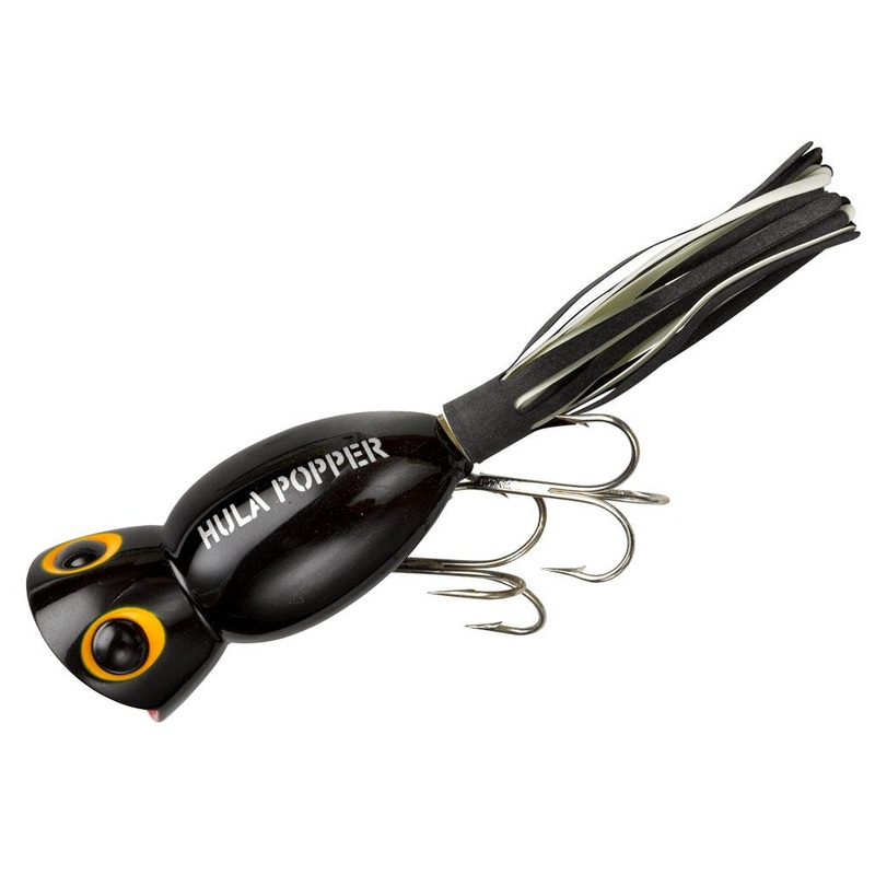 Arbogast Hula Popper Lure Black 2 In