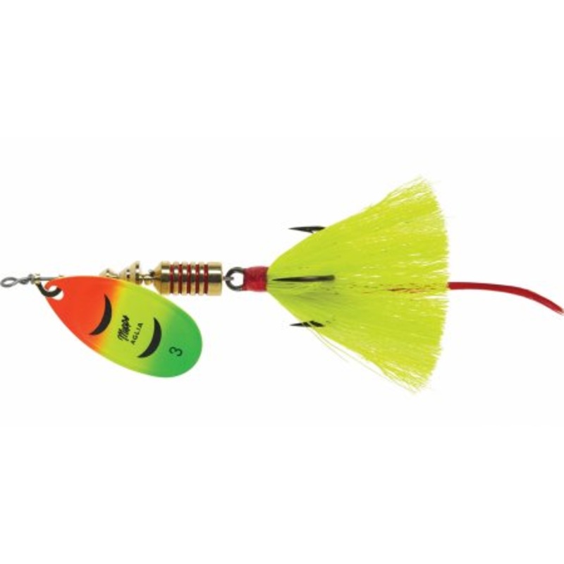 Mepps 1/4 Oz Hot Firetiger Yellow Aglia Lure