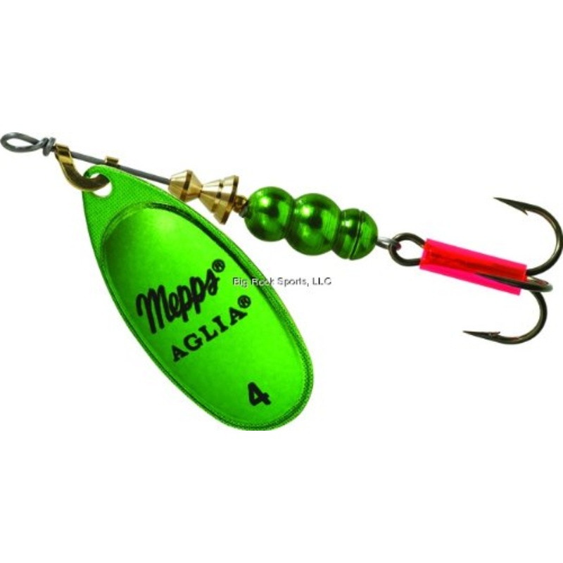 Mepps Aglia Inline Spinner 1/3 Oz Green Platium