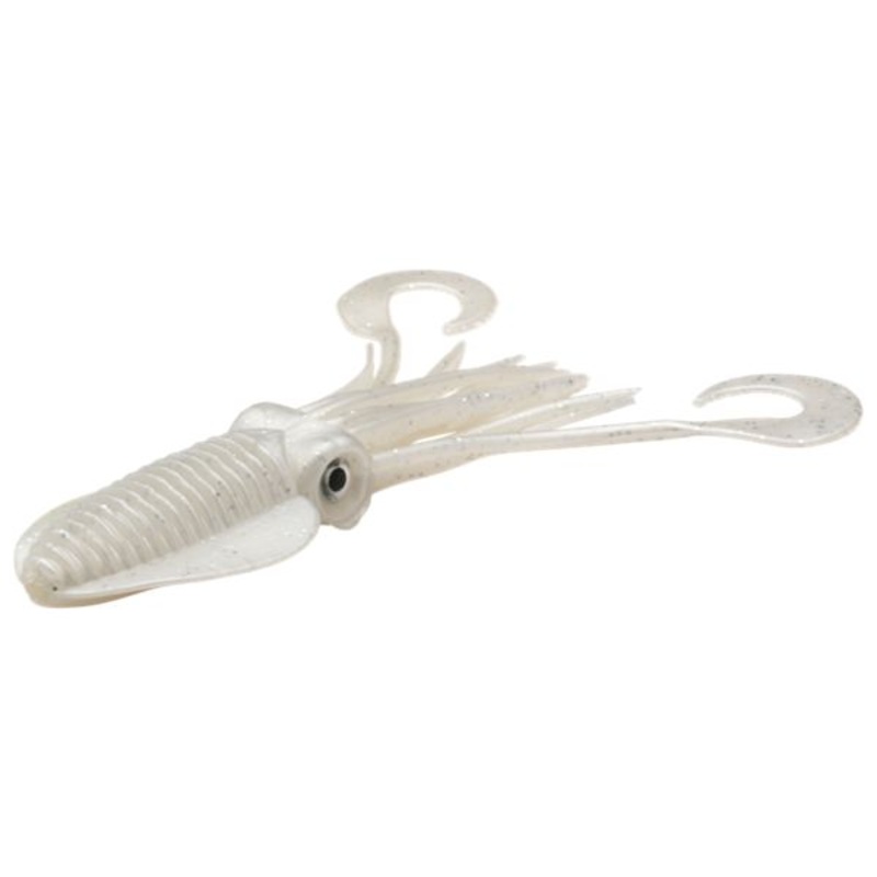 P-Line Twin Tail Squid - 4-1/2 - Pearl Glitter