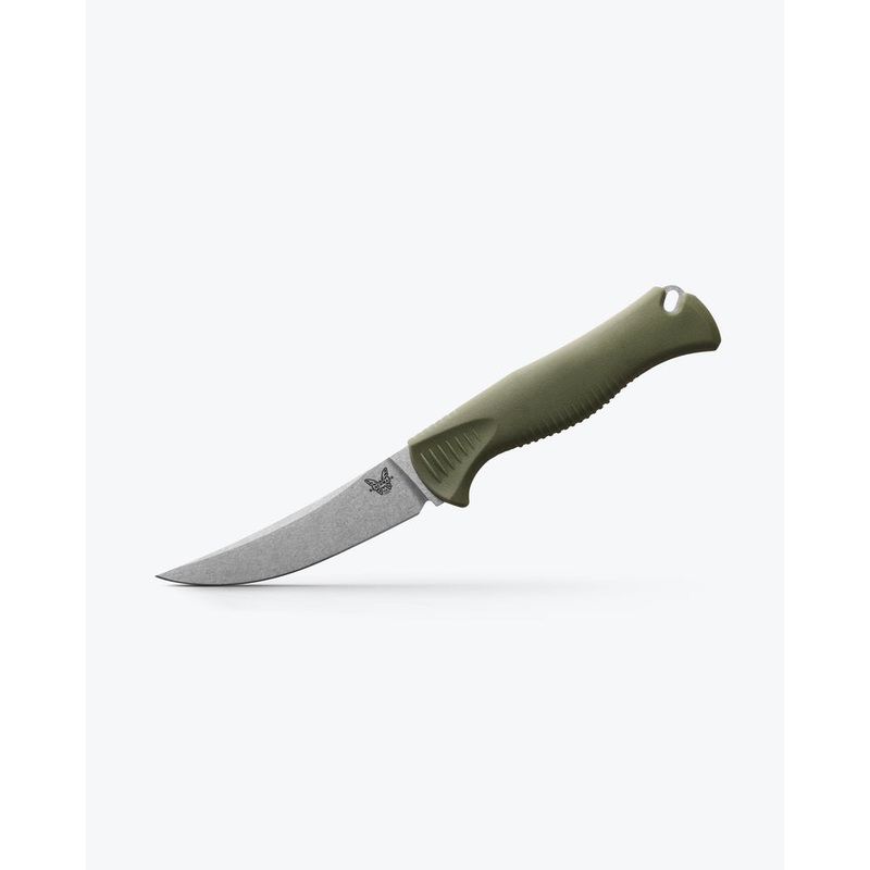 Benchmade Meatcrafter Dark Olive Santoprene  4 Trailing point