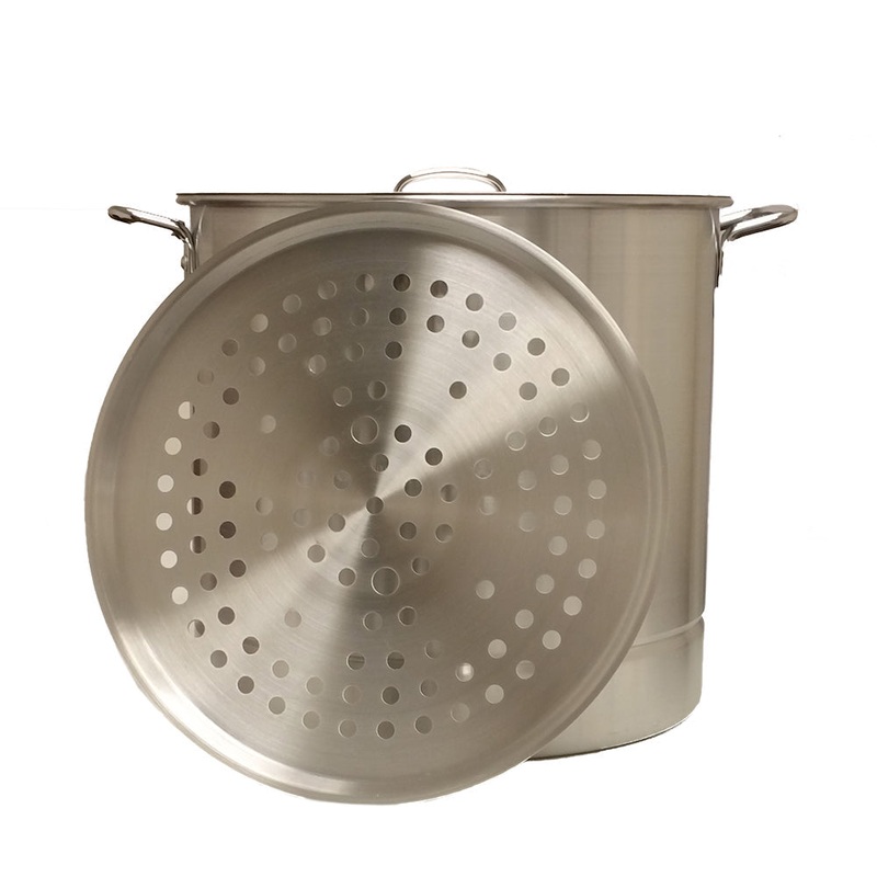 King Kooker 40 Quart Heavy Duty Aluminum Pot & Steamer Plates