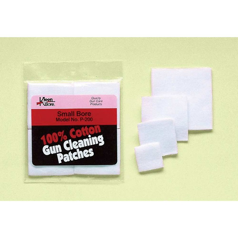 Kleen-Bore Cotton Cleaning Patches 7/8 Small Bore