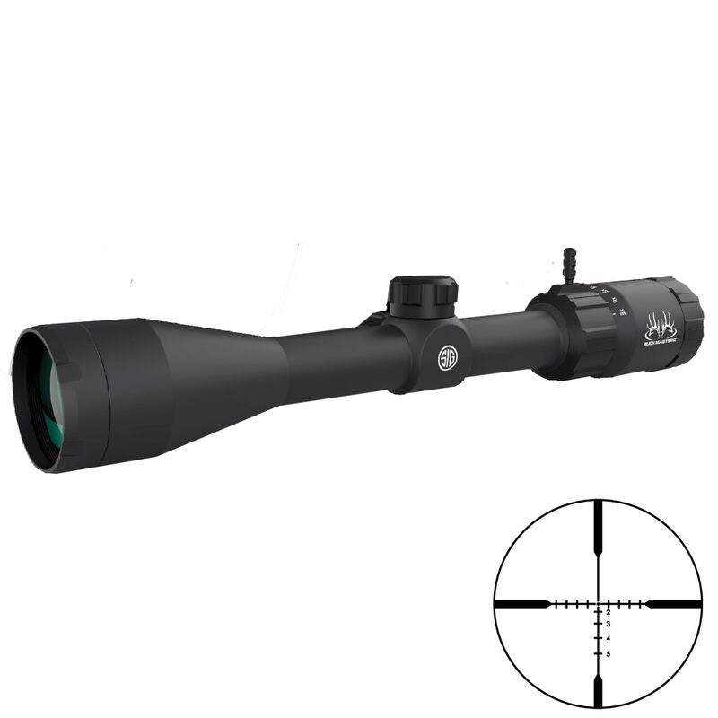 SIG Sauer Buckmaster 3-12x 44mm Riflescope with BDC Reticle 1 Tube Diameter MOA Adjustment