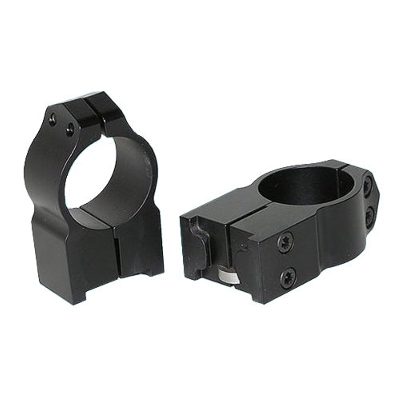 Warne Scope Mounts Maxima Ruger M77/Hawkeye 1 High Steel 2-Piece Fixed Scope Ring Matte Black - 2R7M