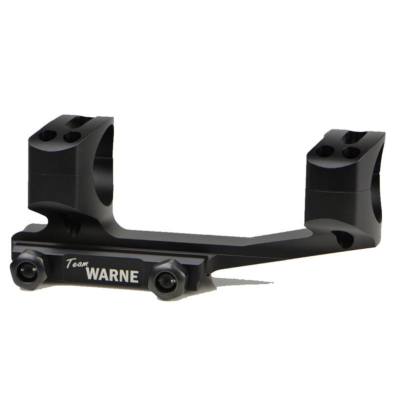 Warne Scope Mounts SKEL One Piece AR-15 Skeletonized Scope Mount 1 Tube Diameter Lightweight 6061 Aluminum Matte Black XSKEL1TW