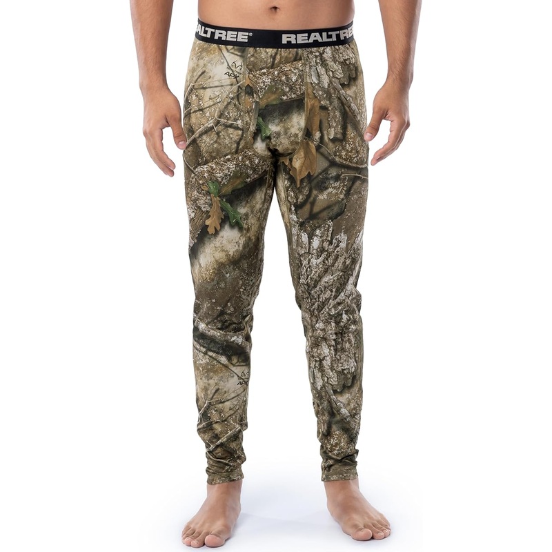 ColdPruf Realtree APX Camo Print Single Layer Crew Men's